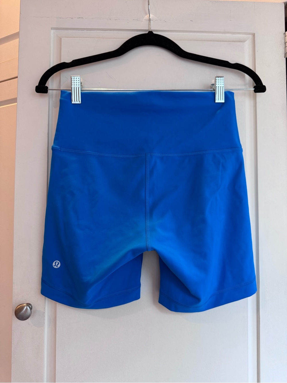 lululemon athletica Bright Blue High-Neck Active Crop & Bike Shorts Set - Picture 6 of 8